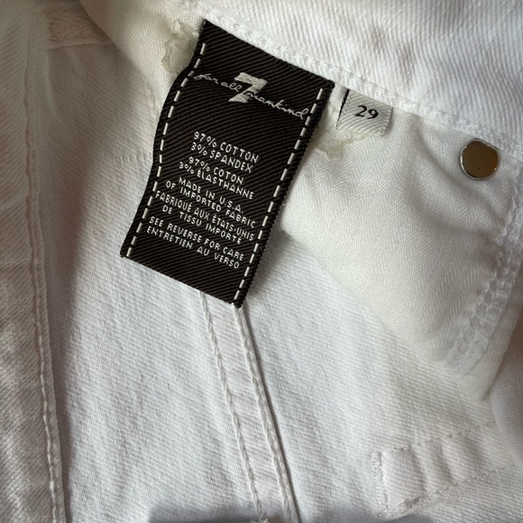 White wide-leg cropped jeans - Picture 9 of 9